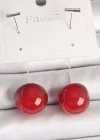 Pirinç Gümüş Renk Çivi Kiraz Model Kadın Küpe