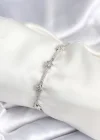 Pirinç Gümüş Renk Halley Yıldız Model Kadın Bileklik