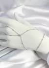 Pirinç Gümüş Renk Parçalı Zincirli Şahmeran