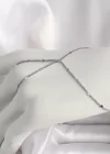 Pirinç Gümüş Renk Pul Detaylı Kadın Şahmeran