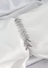 Pirinç Gümüş Renk Zirkon Taşlı Balık Sırtı Kadın Bileklik