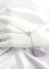 Pirinç Gümüş Renk Zirkon Taşlı Yıldız Model Şahmeran