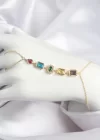 Pirinç Renkli Zirkon Taşlı Model Gold Renk Şahmeran