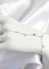 Pirinç Renkli Zirkon Taşlı Sallantılı Yıldızlı Model Gold Renk Kadın Şahmeran