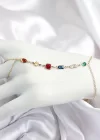 Pirinç Renkli Zirkon Taşlı Y Model Gold Renk Kadın Şahmeran
