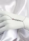 Pirinç Renkli Zirkon Taşlı Y Model Gümüş Renk Kadın Şahmeran