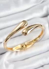 Pirinç Sarmal Model Gold Renk Kadın Kelepçe