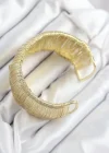 Pirinç Tel Sarma Model Gold Renk Kadın Bileklilk