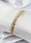 Pirinç VIP Seri Gold Renk Arpa Model Kadın Bileklik
