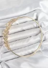 Pirinç Yaprak Model Gold Renk Pazu Bileklik