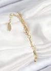 Pirinç Zirkon Taşlı Arı Model Gold Renk Kadın Bileklik