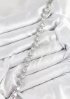 Pirinç Zirkon Taşlı Daire Baget Model Gümüş Renk VIP Seri Kadın Bileklik