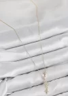 Pirinç Zirkon Taşlı Kutup Yıldızı Model Gold Renk Kadın Kolye
