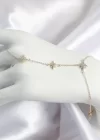Pirinç Zirkon Taşlı Kutup Yıldızı Model Gold Renk Kadın Şahmeran