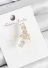 Pirinç Zirkon Taşlı Model Gold Renk Sağ Kıkırdak Küpe