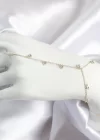 Pirinç Zirkon Taşlı Sallantılı Model Gold Renk Kadın Şahmeran