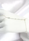 Pirinç Zirkon Taşlı Y Model Gold Renk Kadın Şahmeran