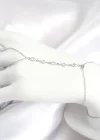 Pirinç Zirkon Taşlı Y Model Gümüş Renk Kadın Şahmeran