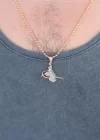 Rose Renk Metal Osmanlı Tuğra Figürlü Erkek Kolye