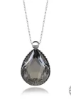 Swarovski Crystal Taşlı Damla Gümüş Kadın Kolye