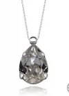 Swarovski Crystal Taşlı Damla Gümüş Kadın Kolye