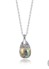 Swarovski Crystal Taşlı Damla Gümüş Kadın Kolye
