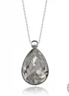 Swarovski Crystal Taşlı Damla Gümüş Kadın Kolye