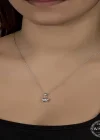 Swarovski Crystal Taşlı Yıldız Gümüş Kadın Kolye