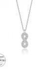 Swarovski Taşlı Gümüş Sonsuzluk Bayan Kolye