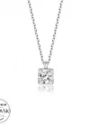 Swarovski Taşlı Gümüş Tektaş Bayan Kolye