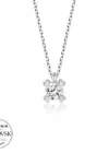 Swarovski Taşlı Gümüş Tektaş Bayan Kolye