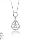 Swarovski Taşlı Gümüş Tektaş Bayan Kolye