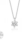 Swarovski Taşlı Gümüş Tektaş Bayan Kolye