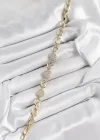 Xuping Pirinç Kalp ve Daire Model Gold Renk Kadın Bileklik