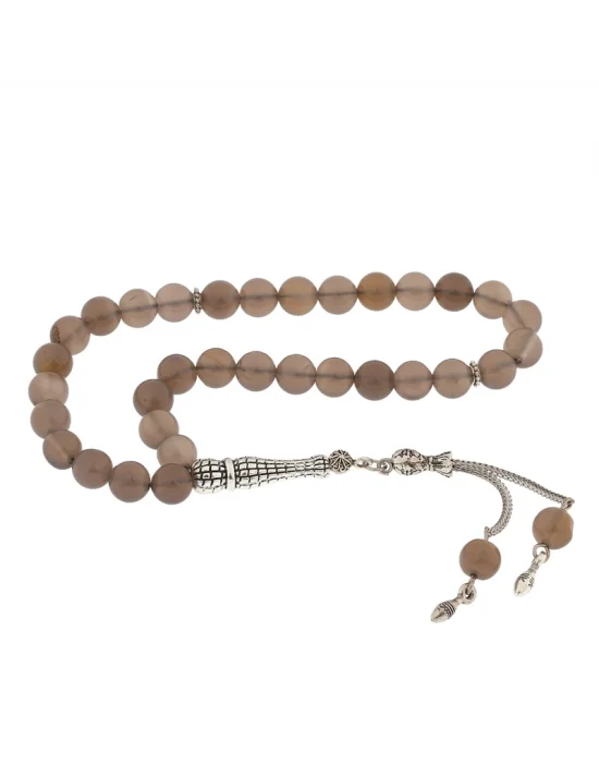 ​Doğaltaş Metal Püsküllü Su Akiği Tesbih