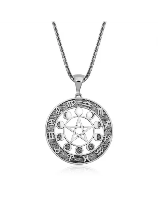 ​Gümüş 12 Burç Kolye