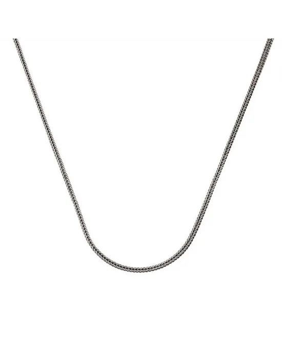 ​Gümüş 2 mm Tilki Kuyruğu 60 Cm Zincir