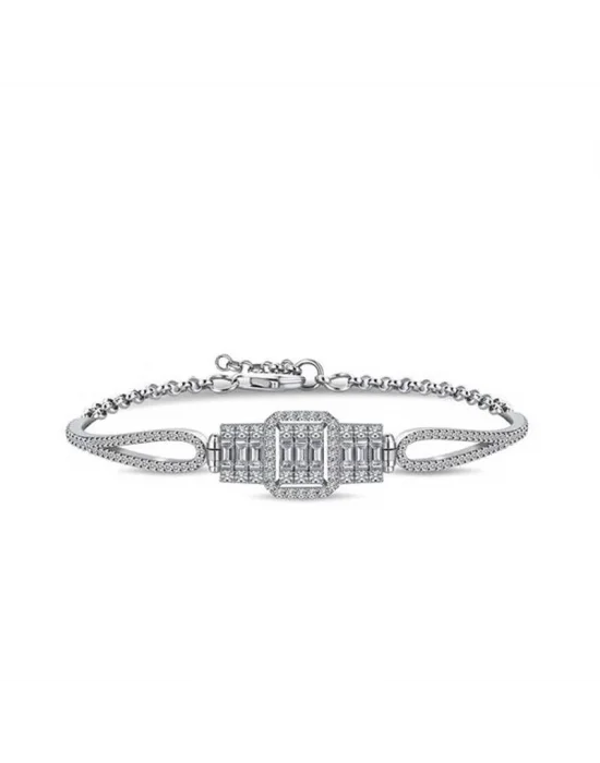 ​Gümüş Baget Bayan Bileklik