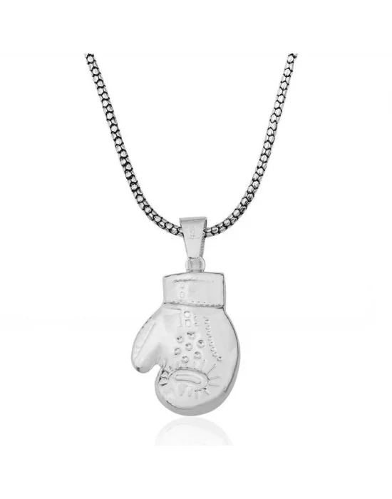 ​Gümüş Boks Eldiveni Erkek Kolye