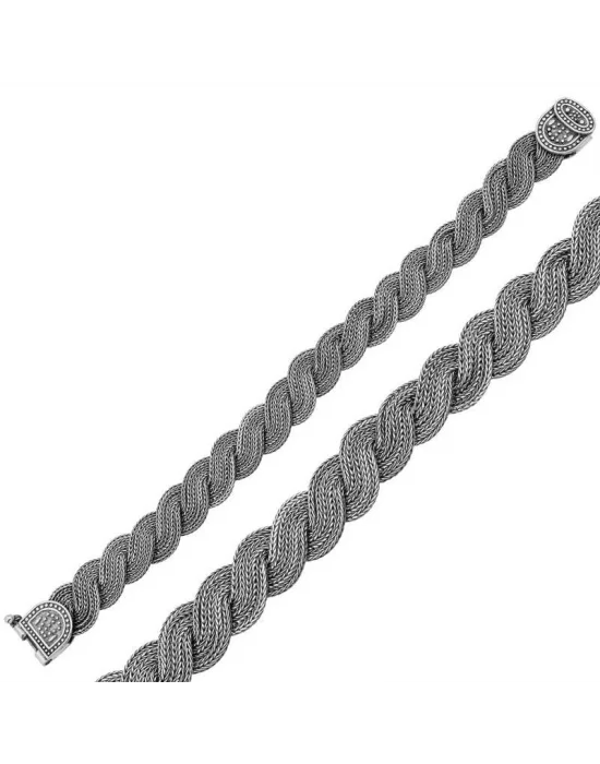 ​Gümüş Elişi Örgü Bileklik