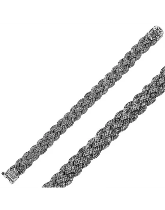 ​Gümüş Elişi Örgü Bileklik