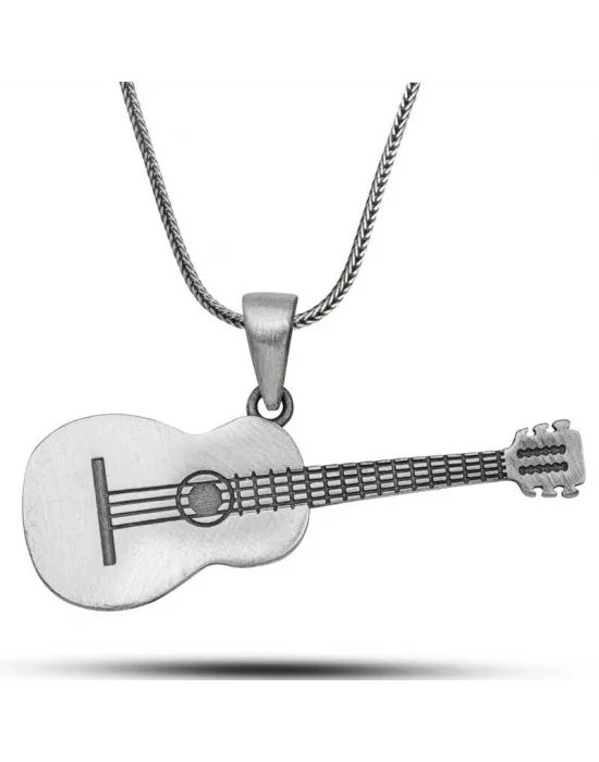 ​Gümüş Gitar Kolye