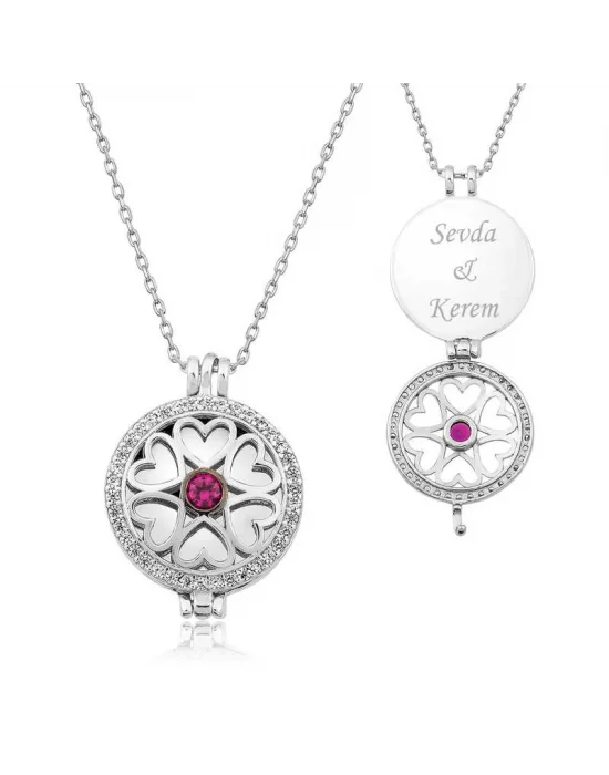 ​Gümüş Gizli Aşk Kolye