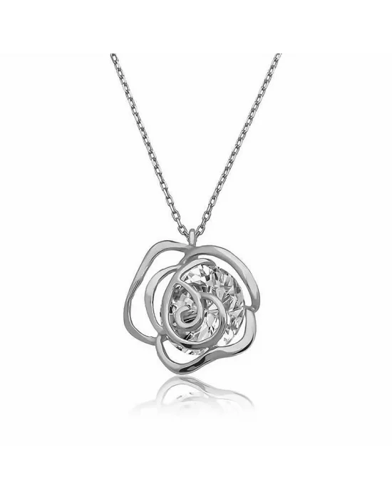 ​Gümüş Gül Kadın Kolye