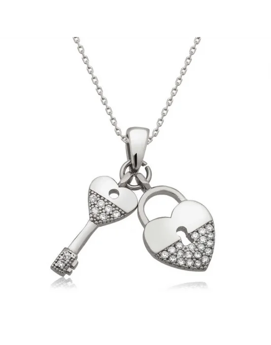 ​Gümüş Kalbimin Anahtarı Kolye