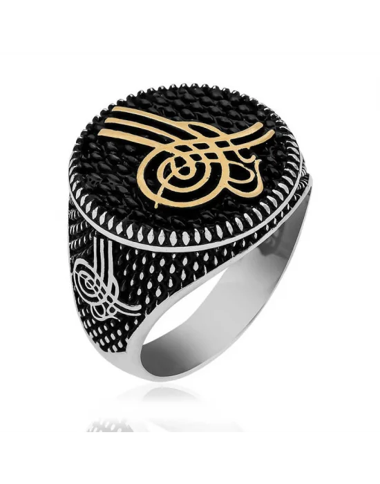 ​​Gümüş Osmanlı Tuğrası Erkek Yüzük