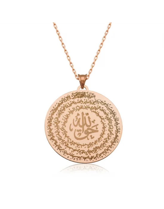 ​Gümüş Rose El Hakkanî Mührü Bayan Kolye