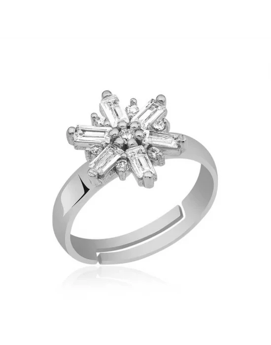 ​Gümüş Rüzgar Gülü Yüzük