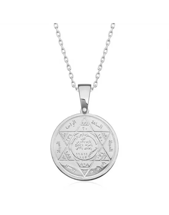 ​Gümüş Süleyman Mührü Kolye