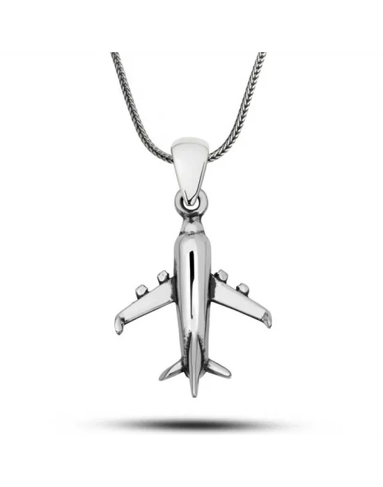 ​Gümüş Uçak Kolye